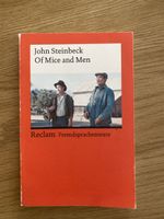 Buch Of Mice and Men John Steinbeck Reclam Ausgabe