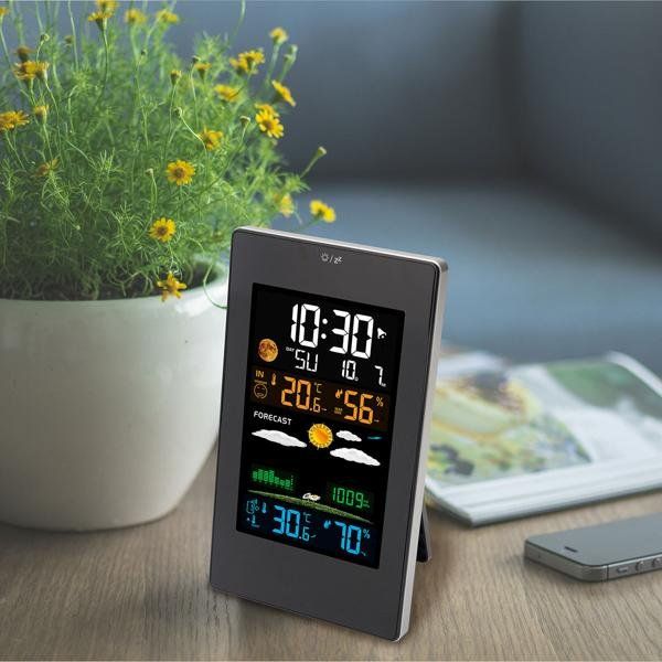 Altro per la casa: Wetterstation mit Farbdisplay, Aussensensor, Wecker, Ladepor – Nuovo e nell'imballaggio originale da Giubiasco venduto da softmail 1