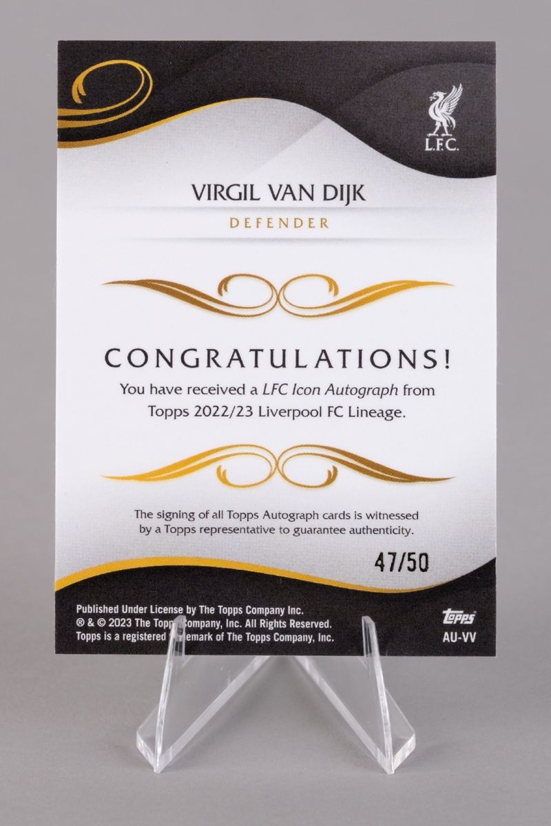 Topps Sammelbilder & Trading cards: Virgil van Dijk Autograph Card 47/50  – Neu (gemäss Beschreibung) aus Buchs ZH von Yannik22 1