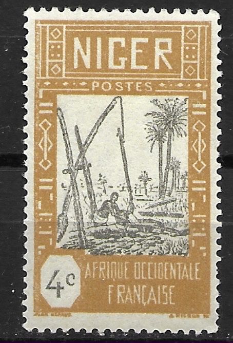 Tutti i francobolli: Niger 1926: Brunnen – Usato da Zürich venduto da Rainstamps