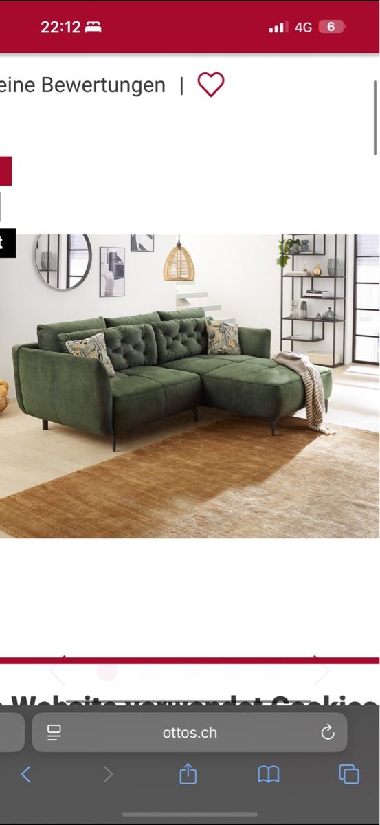 Sofas: Moderne Ecksofa Dunkelgrün – Gebraucht aus Lömmenschwil von Levi2021 2
