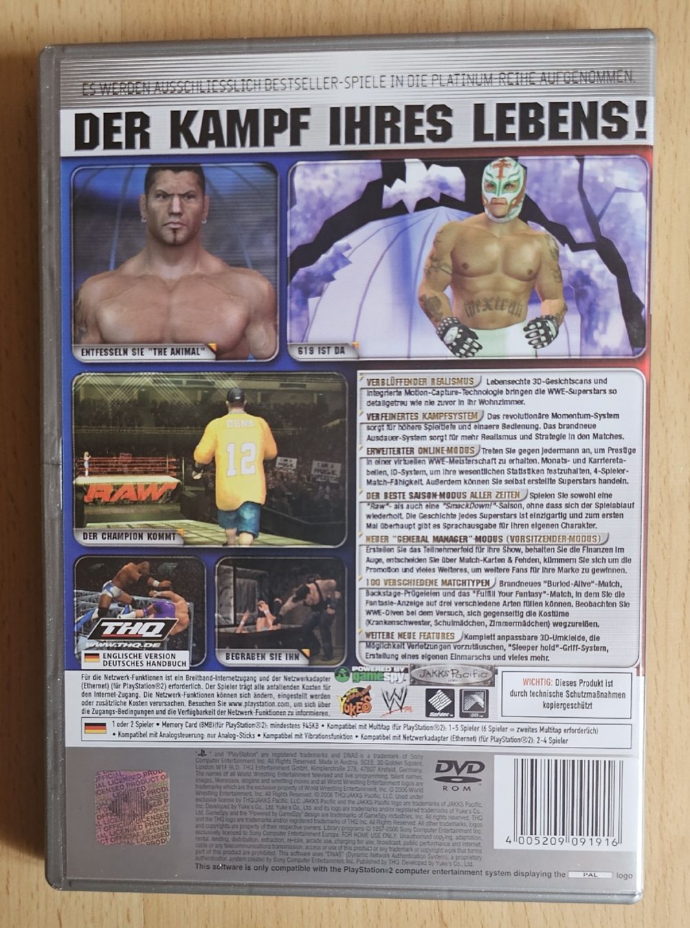 Sony Giochi: PS2 Spiel -- Smack Down vs. RAW 2006 - Platinum Version – Usato da Ochlenberg venduto da on3x 1