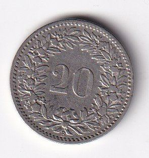 Tutti le monete: Schweiz 20 Rappen 1897rar – Usato da Neuchâtel venduto da karlpierrino 1