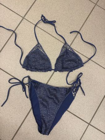 neu Bikini Gr. M dblau mit Glitzer ☀️