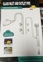Aquarium Glas Ein- und Auslaufset neu in OVP