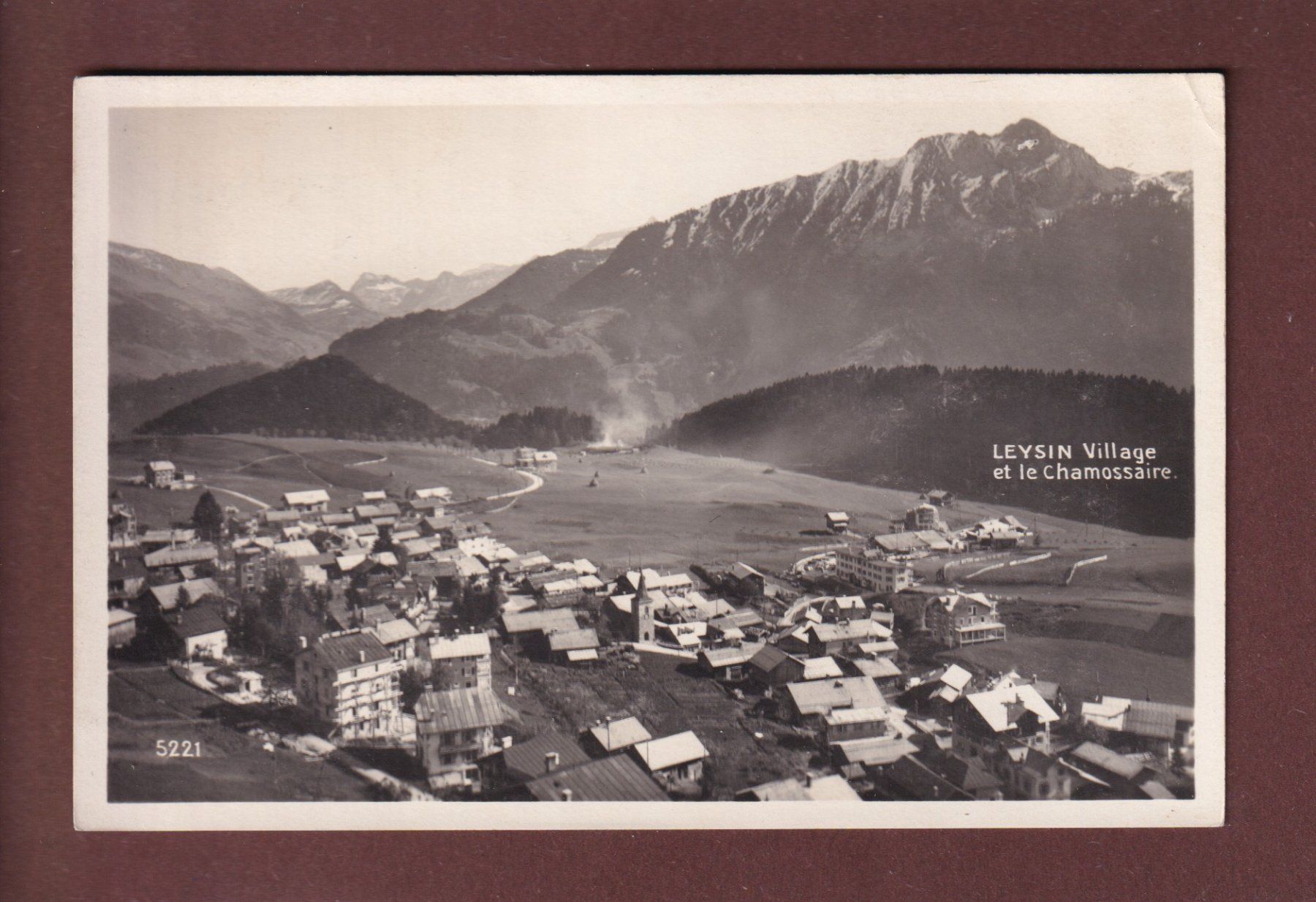 Cartoline postali: LEYSIN - Chamossaire // pli d'angle // – Usato da Pully venduto da nicecards