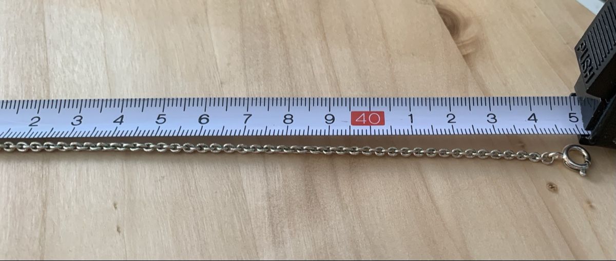 Catenine: Silver toned necklace 45 cm used condition – Usato da Basel venduto da cat_sq5m 2