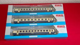 Piko : 3-teiliges Personenwagenset 96793 AC, Neuwertig