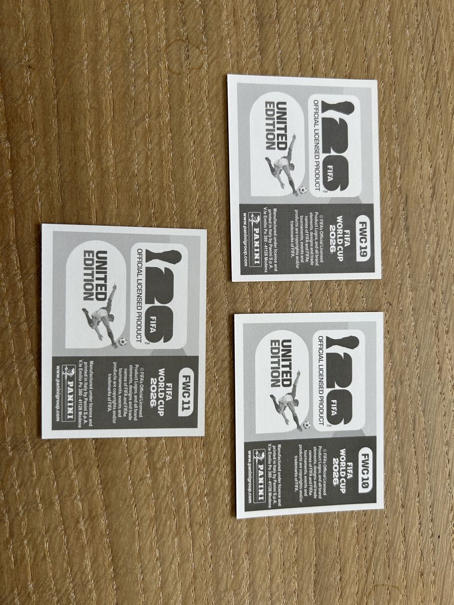 Panini Carte collezionabili: Panini WM Sticker Set 3 Sticker Neu – Nuovo e nell'imballaggio originale da Arbon venduto da blackmonkey 1