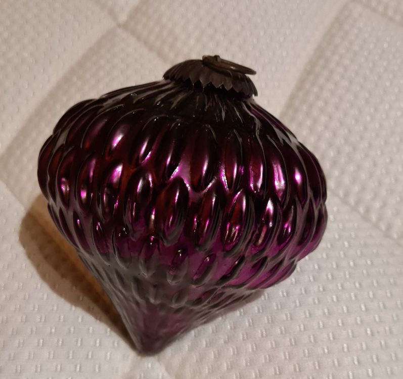 8 Weihnachtskugeln Tropfenform lila Kaufen auf Ricardo