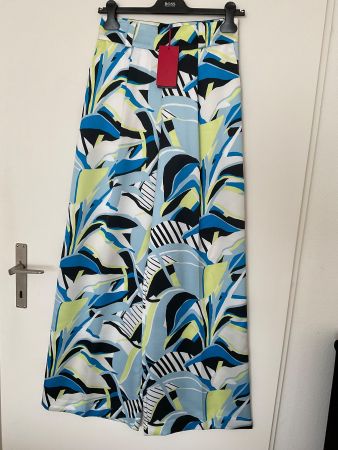 HUGO BOSS Hose Gr 34 Azurblau NEU Kaufetikette NP 250