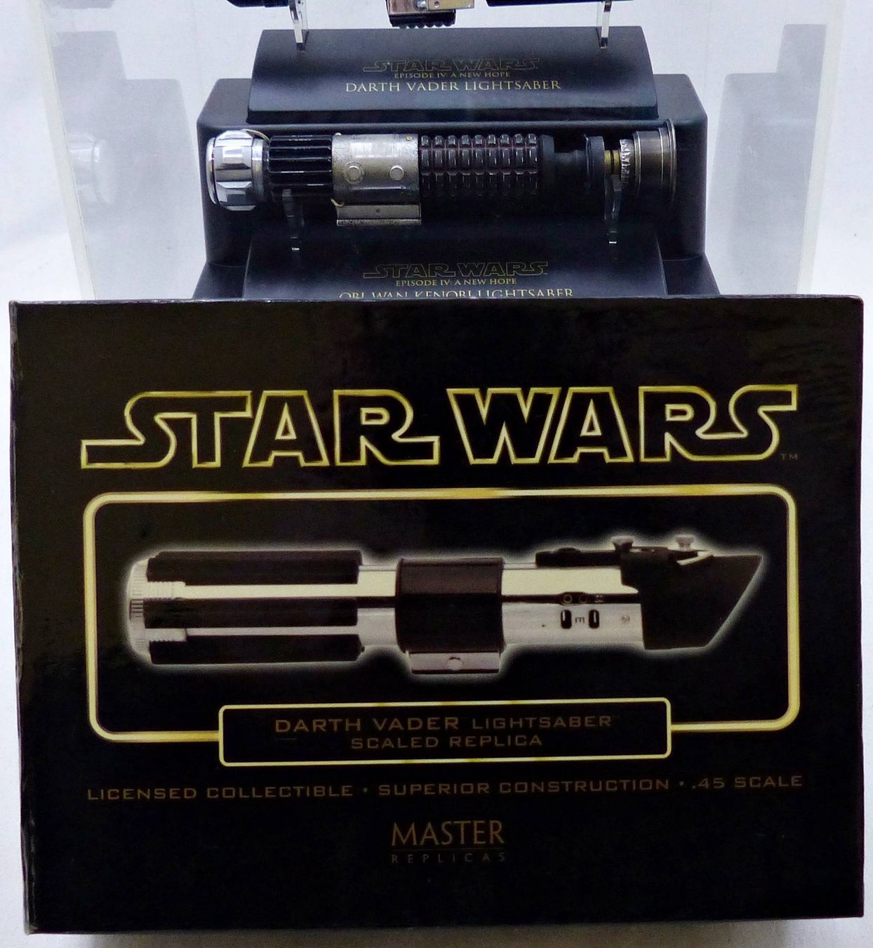 Star Wars Figuren: STAR WARS SET 3 LIGHTSABER .45 MASTER REPLICA OBI-WAN DARTH – Neu (gemäss Beschreibung) aus Lugano von YouWantUS 3