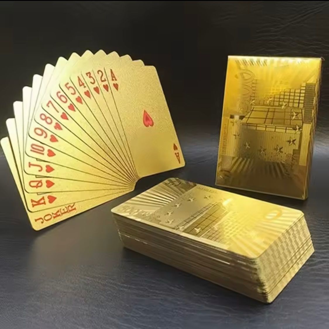 Banknoten: 500 Euro goldfolierte Pokerkarten – Neu und originalverpackt aus Altstätten SG von ChangeMaker 2