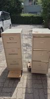 2 x Aktenschrank 3 Schubladen Sansen beige guter Zustand