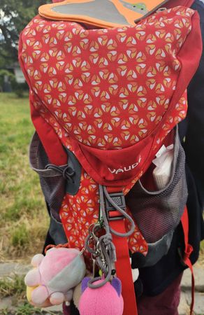Vaude Rucksack Rot mit Muster