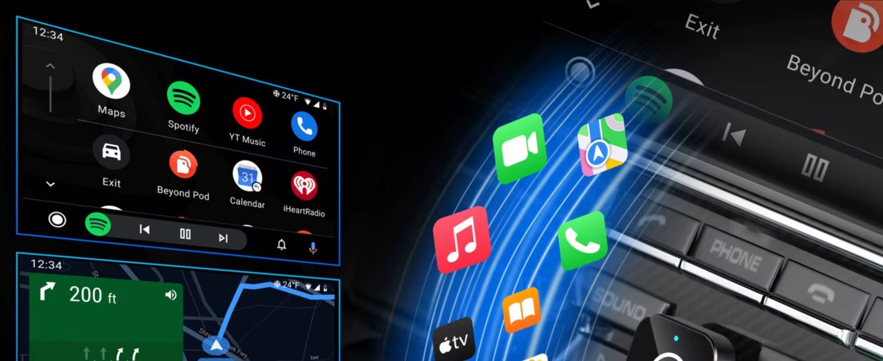 Sonstiges: CarPlay Android Auto Adapter kabellos wireless USB Dongle – Neu und originalverpackt aus Genève von Anna-38 9