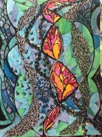 Abstraktes Aquarell, Unikat, Handgemalt