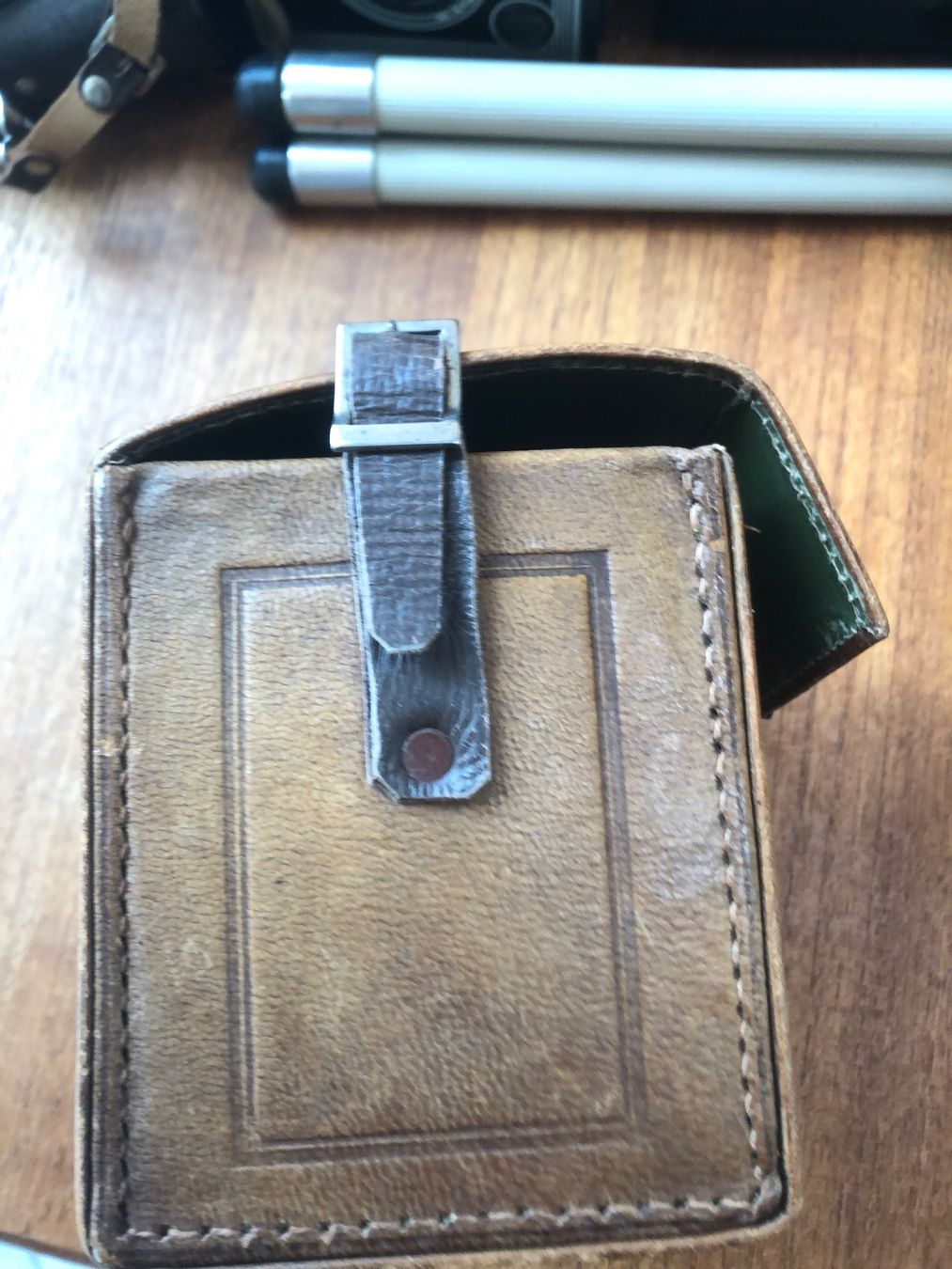 Borse: Agfa Box 45 Kamera Ledertasche mit Anleitung – Usato da Arlesheim venduto da leyRum4.5 3