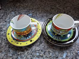 Bopla Kaffeetassen 2 Stück mit Unterteller