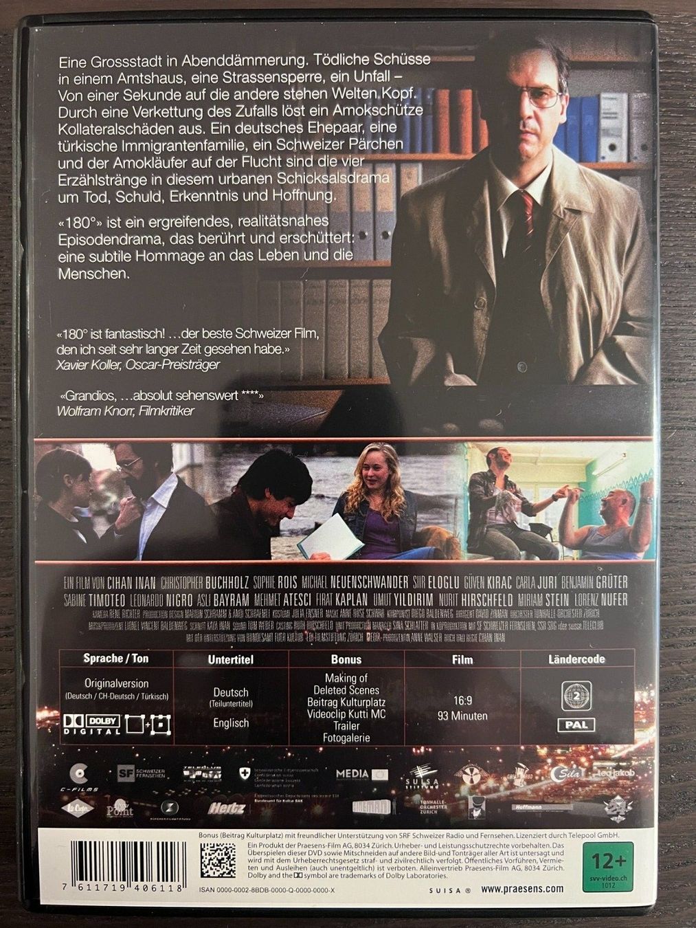 Tutti i DVDs: 180° – Usato da Zürich venduto da FilmFreunde 1