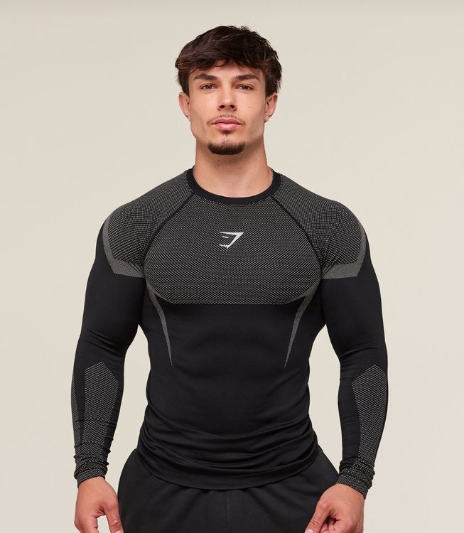 gymshark onyx5.0 Gymshark Onyx 5.0 Seamless long sleeve Blue Onyx Grey