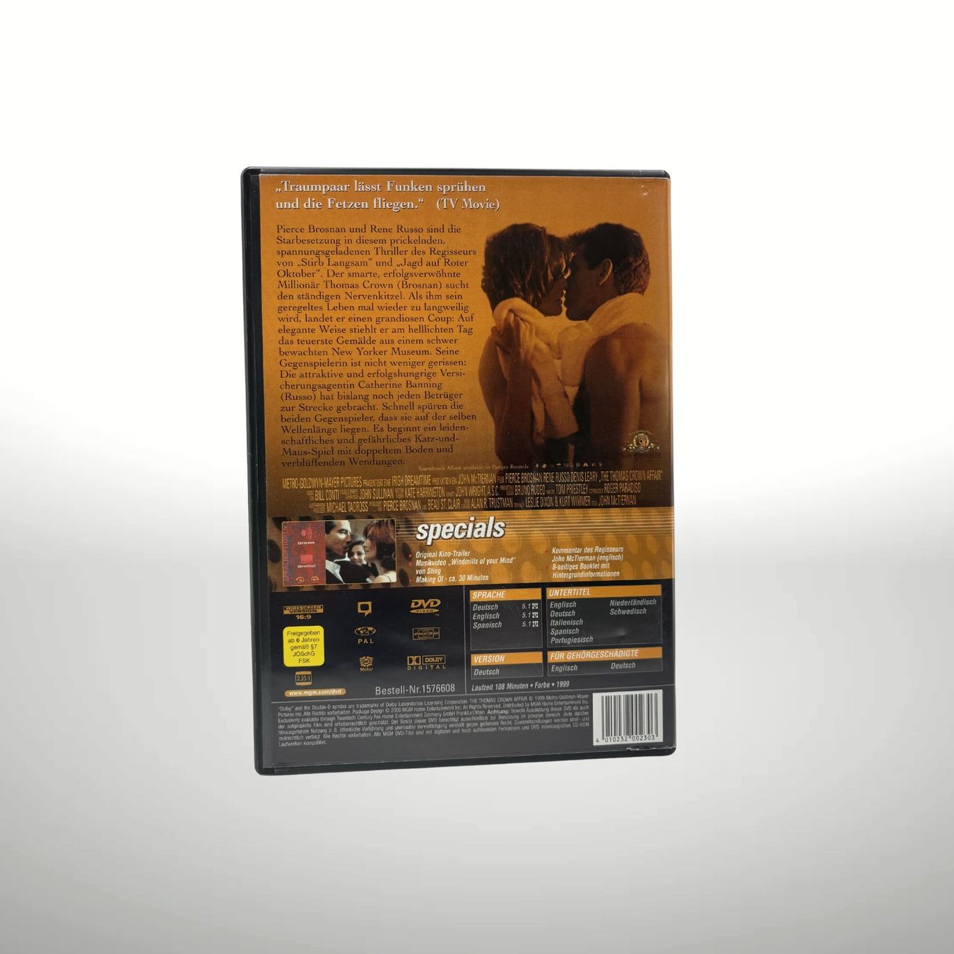 Tutti i DVDs: THOMAS CROWN AFFÄRE - PIERCE BROSNAN & RENE RUSSO – Usato da Rickenbach SO venduto da steinerhome 1