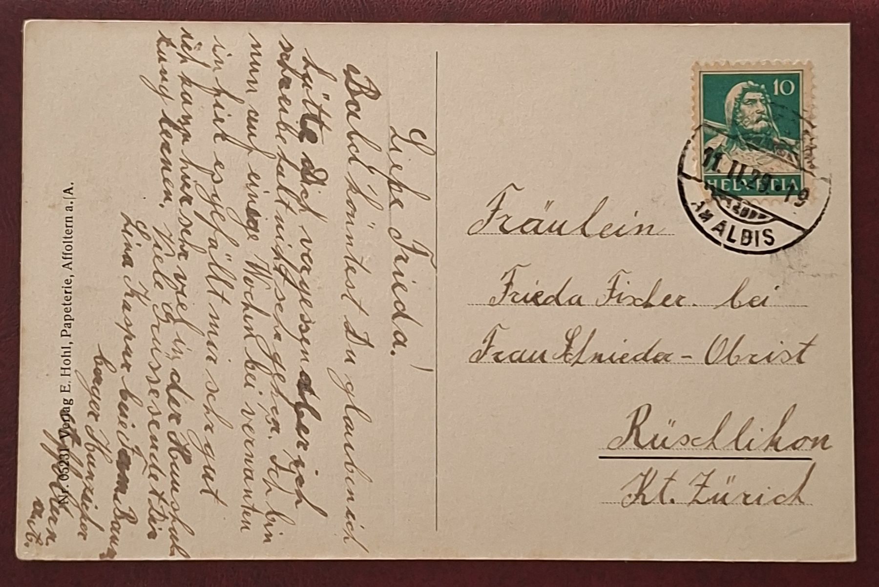 Cartes postales: Affoltern am Albis – D'occasion à Affoltern am Albis par Ab_1.- 1