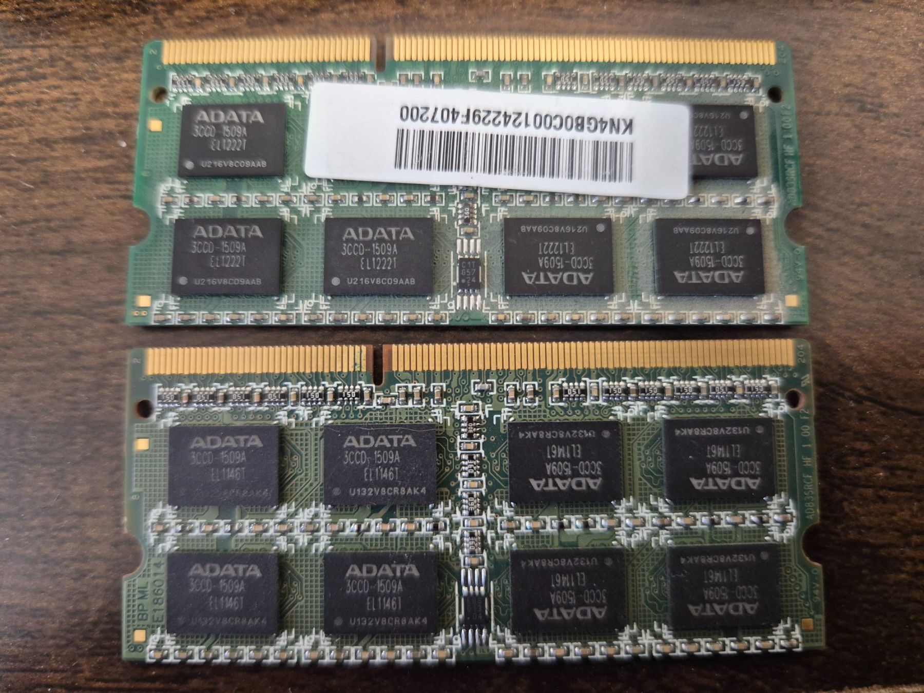 Memoria / RAM: Adata 2x4GB  2Rx8 PC3-10600S-999 – Usato da Roggwil BE venduto da GLDANI 1