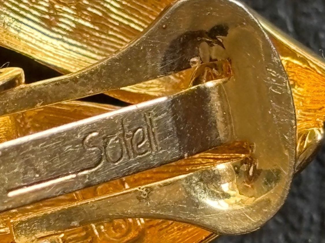 Ohrringe & -stecker: Boucles d'oreilles clip signe SOLEIL dorées – Gebraucht aus Peseux von Cresus27 3