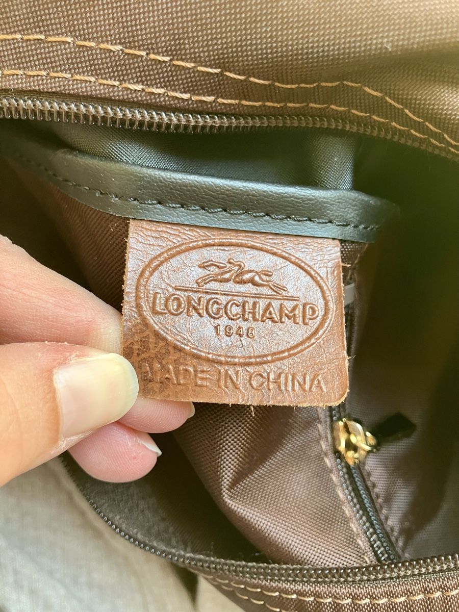 Longchamp Borse da donna: Original Longchamp Umhängetasche 'Le Pliage Original' Schoko – Usato da Zürich venduto da Ra.ahel 6