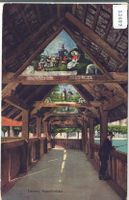 Luzern - Kapellbrücke - animee - Litho
