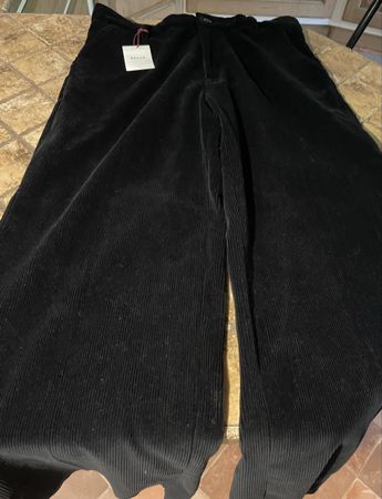 Bally Pantaloni nuovi-in velluto a coste neri taglia 52.