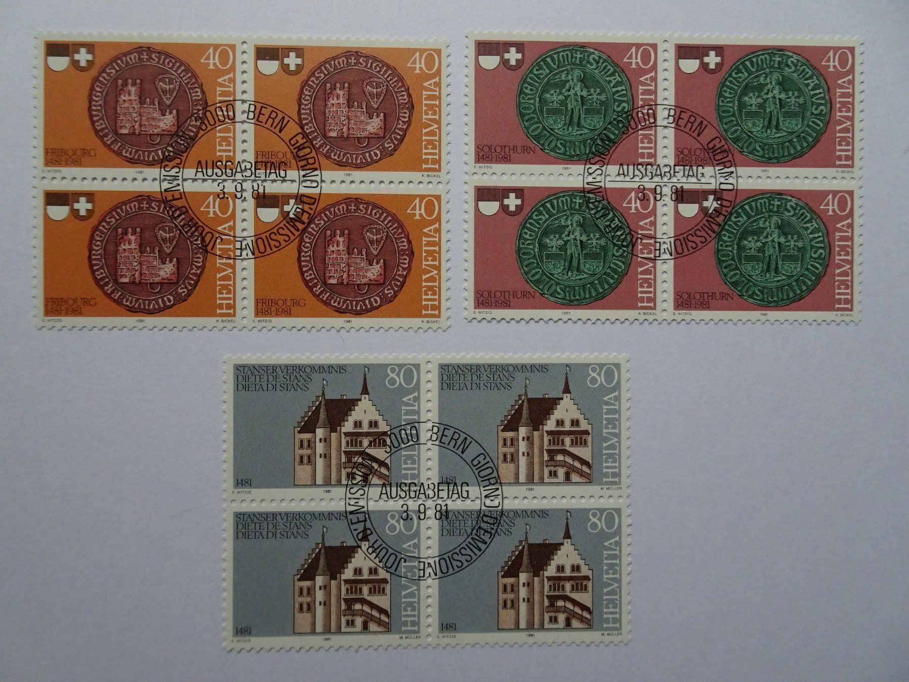 Tous les timbres: 1981 – Neuf (Voir description) à Aadorf par Chnorli-Furz