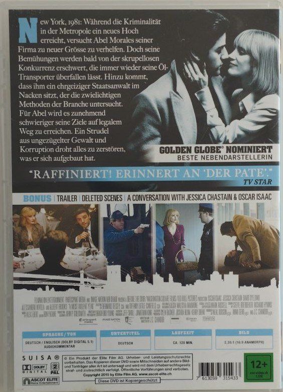 Tutti i DVDs: A most violent year – Usato da Eglisau venduto da bla_sv7q 1