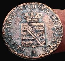 SACHSEN- MEININGEN 1 KREUZER 1854 *RAR*