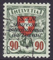 Dienstmarke BIT SBK-Nr. 20z (geriffeltes Papier 1936-1937)