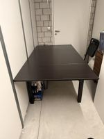 IKEA BJURSTA Ausziehtisch 90×90/129/168 cm – Braun-Schwarz