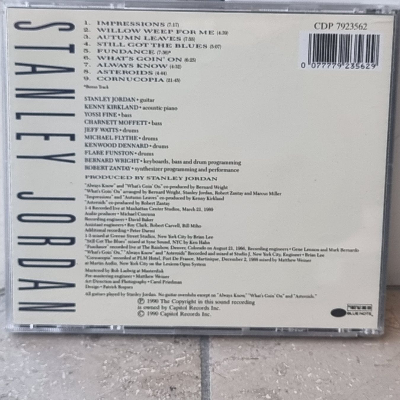 CDs: Stanley Jordan - Cornucopia (CD) Master of Guitar Tapping – Gebraucht aus Villigen von Tschachtlan 1