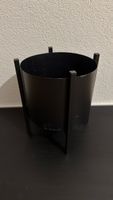 Vase pour pot de fleurs, en métal, avec support