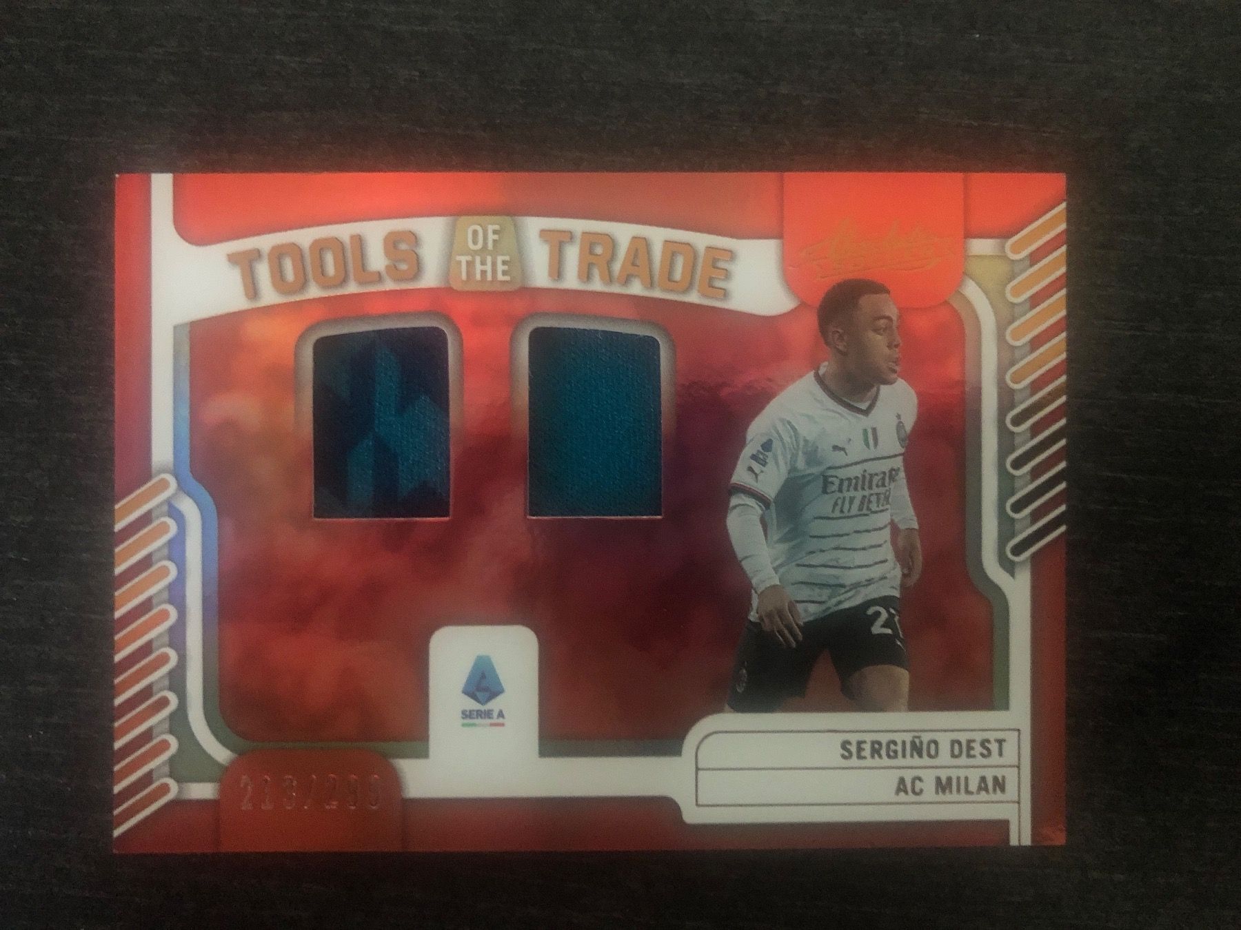 Topps Carte collezionabili: Panini Absolute Sergino Dest AC Milan Patch 213/299 – Usato da Wangenried venduto da Garagara