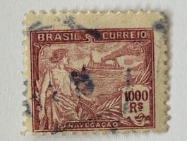 💎 BRASILIEN:  2 Réis -Briefmarken antik 1890 + 1918 🤩 BR