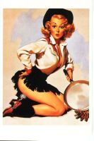 Postkarte "Pin-up".