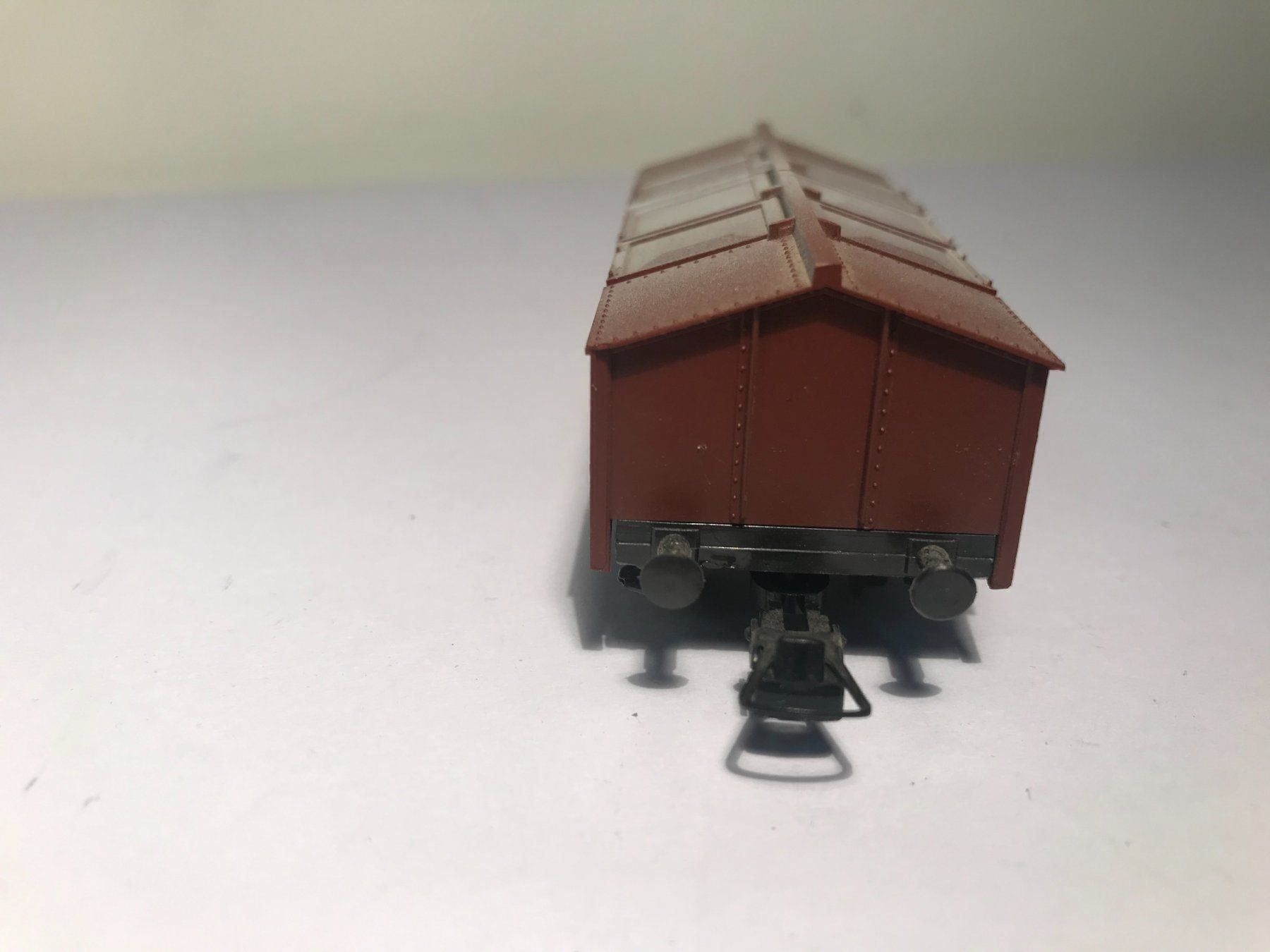 Roco Modellini di ferrovie: ROCO Klappdeckelwagen DB 4313 DC Achsen – Usato da Buchrain venduto da Modellbahn11 3