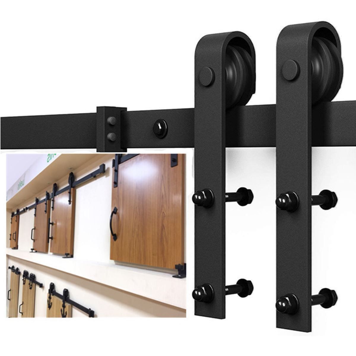 Porte: Schiebetür Schiebetürsystem Set 200 cm – Nuovo (secondo la descrizione) da Thun venduto da yesky 3