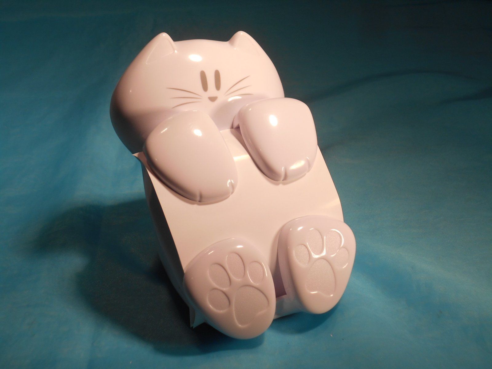 Figuren: Zettelhalter Katze von Post-it, L: 13cm, weiss – Neu (gemäss Beschreibung) aus Bellach von JingleCherry 1