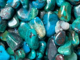 Strang echte Chrysocoll Nuggets / stone 6-8 mm