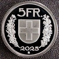 5 Franken 2025 stgl. / aus Münzsatz