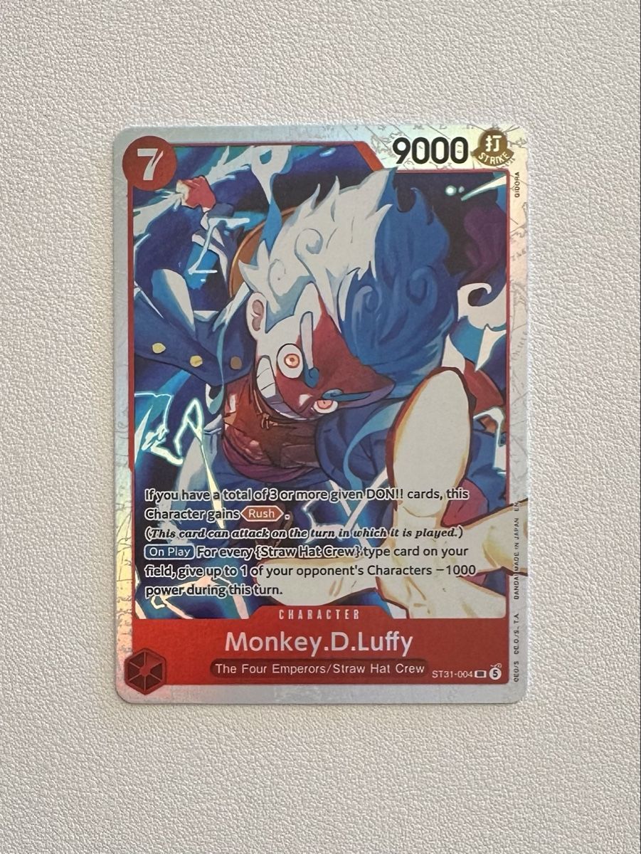 Bandai Carte collezionabili: One Piece TCG Monkey D. Luffy ST31 SR – Nuovo (secondo la descrizione) da Buchs AG venduto da card-pirate