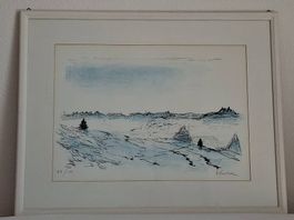 Farblithographie von Victor Surbek