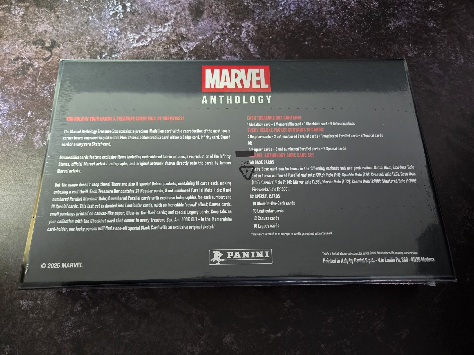 Marvel Carte collezionabili: Marvel Anthology Trading Card Treasure Box Limited Edition – Nuovo (secondo la descrizione) da Lauerz venduto da gp9_zt9k 1
